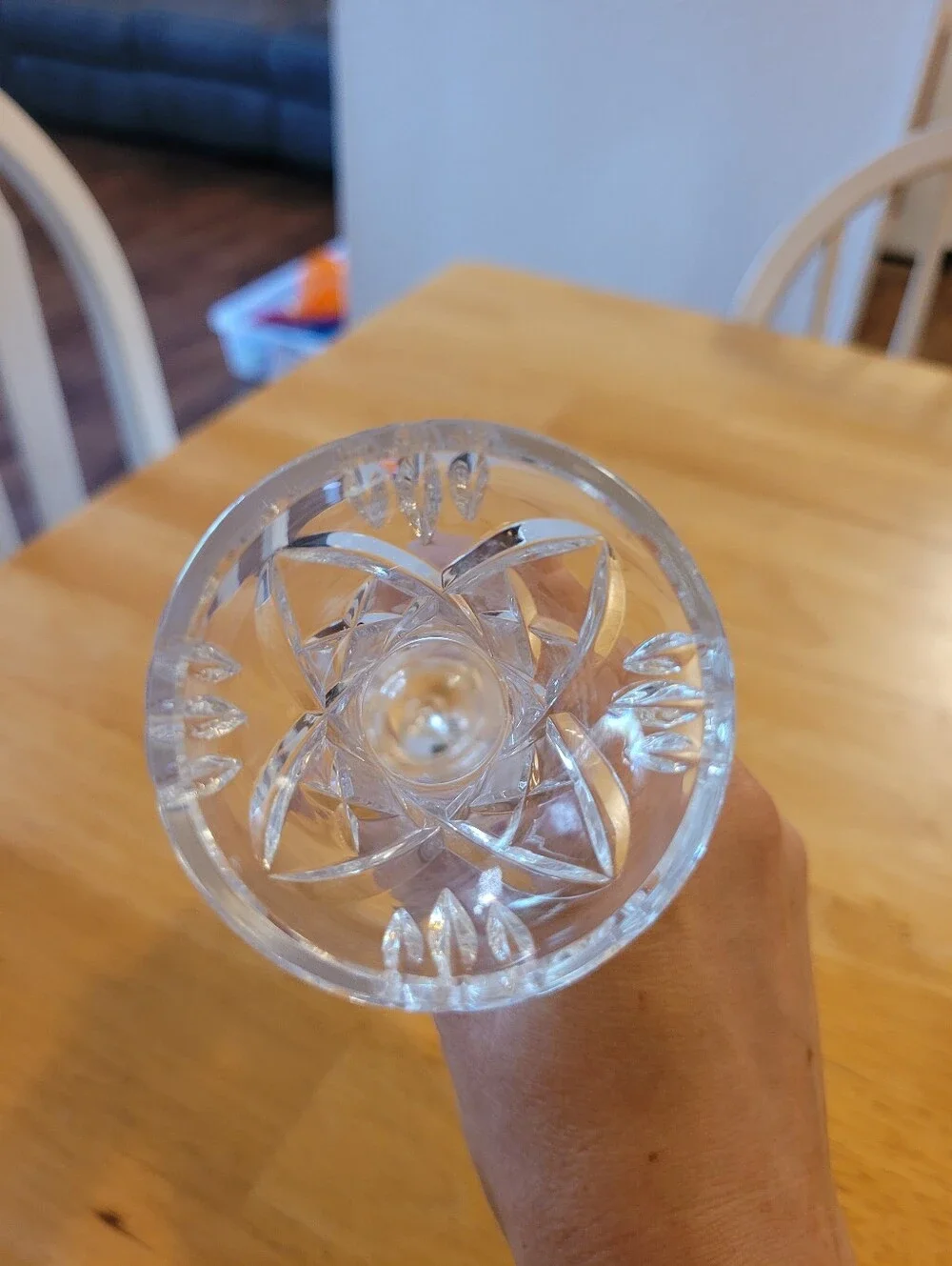 Vintage Cut Crystal Bud Vase